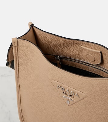 Medium leather shoulder bag | Prada