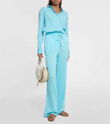 Pantaloni Krissy in cotone a gamba larga | Melissa Odabash