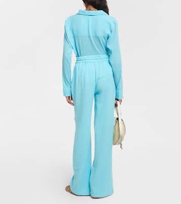 Pantaloni Krissy in cotone a gamba larga | Melissa Odabash