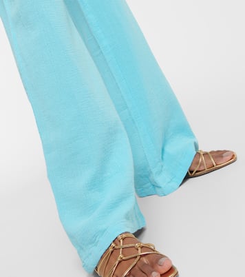 Pantaloni Krissy in cotone a gamba larga | Melissa Odabash
