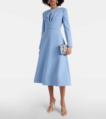 Robe midi Elta en crêpe | Emilia Wickstead