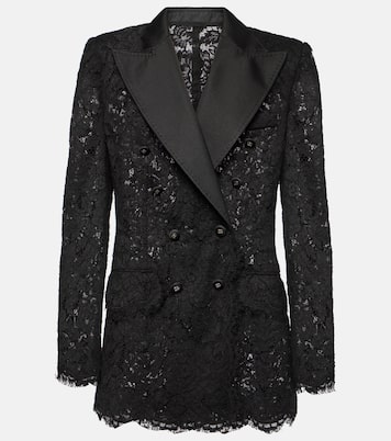 Blazer doppiopetto in pizzo | Dolce&Gabbana