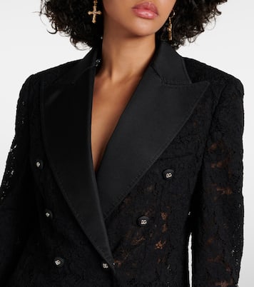 Blazer doppiopetto in pizzo | Dolce&Gabbana