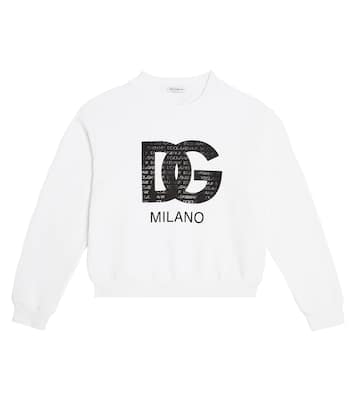 Felpa DG in cotone | Dolce&Gabbana Kids