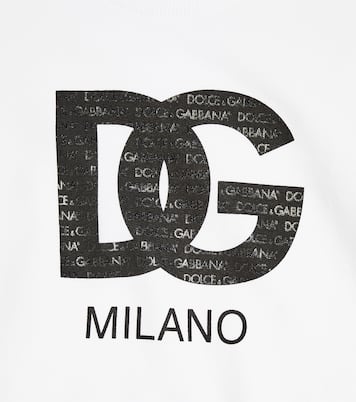 Felpa DG in cotone | Dolce&Gabbana Kids