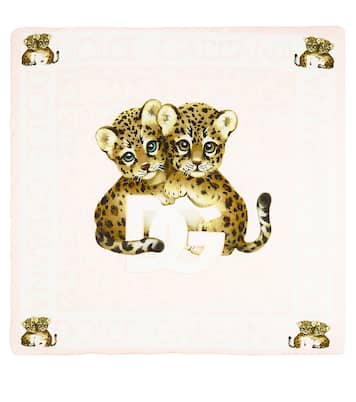 Baby logo cotton jersey blanket | Dolce&Gabbana Kids