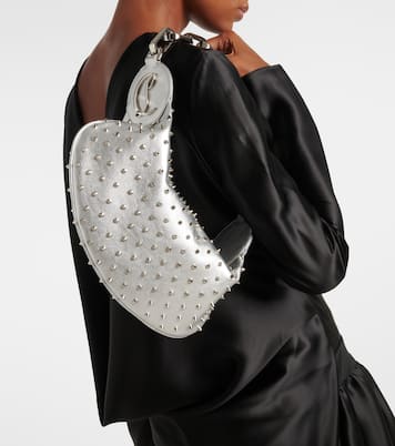 Verzierte Schultertasche Le 54 aus Metallic-Leder | Christian Louboutin