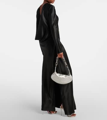 Verzierte Schultertasche Le 54 aus Metallic-Leder | Christian Louboutin