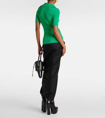 Marina ribbed-knit cotton polo shirt | Vivienne Westwood