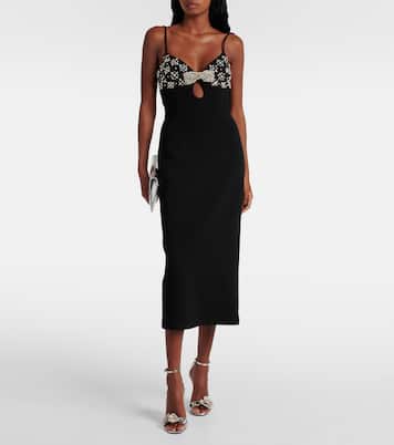 Sandali Crystal Orchid in pelle | Aquazzura