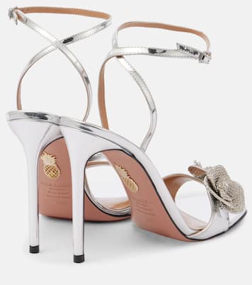 Sandali Crystal Orchid in pelle | Aquazzura