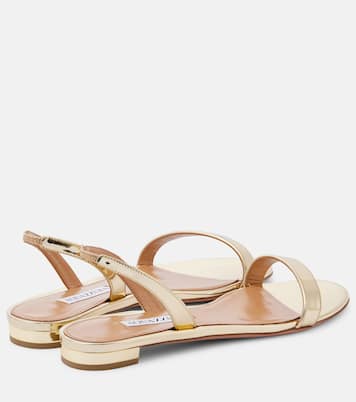 Sandalen aus Metallic-Leder | Aquazzura