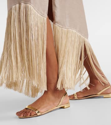 Sandalen aus Metallic-Leder | Aquazzura