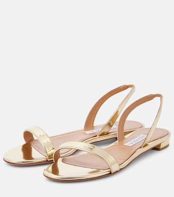 Sandalen aus Metallic-Leder | Aquazzura