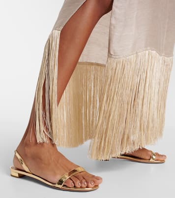 Sandalen aus Metallic-Leder | Aquazzura