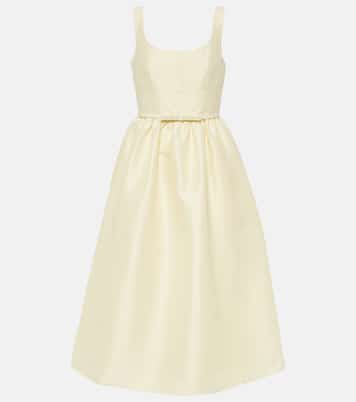 Taffeta midi dress | Self-Portrait