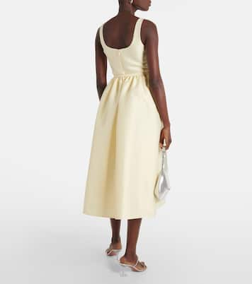 Taffeta midi dress | Self-Portrait