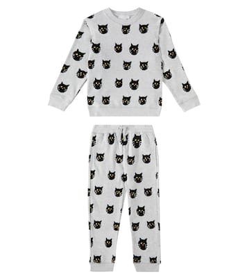 Printed cotton sweatshirt and sweatpants set | Stella McCartney Kids