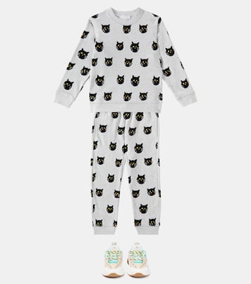 Printed cotton sweatshirt and sweatpants set | Stella McCartney Kids