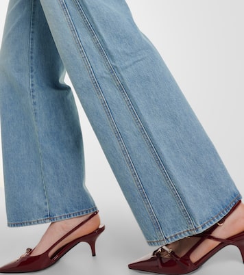 Jeans Taylor a gamba larga e vita alta | Veronica Beard