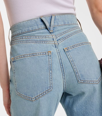 Jeans Taylor a gamba larga e vita alta | Veronica Beard