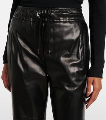 Pantaloni regular in pelle | Brunello Cucinelli