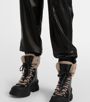 Pantaloni regular in pelle | Brunello Cucinelli