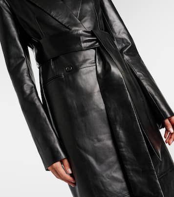 Manteau Lolo en cuir | Khaite