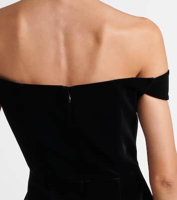 Abito bustier in velluto | Alex Perry