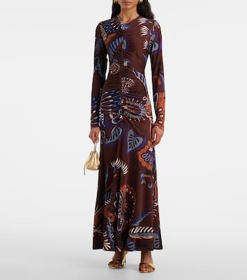 Delicate Garden ruched maxi dress | Farm Rio