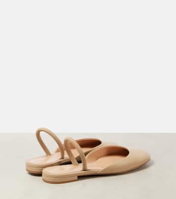 Slingback-Ballerinas aus Leder | Gianvito Rossi