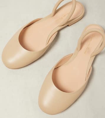 Slingback-Ballerinas aus Leder | Gianvito Rossi