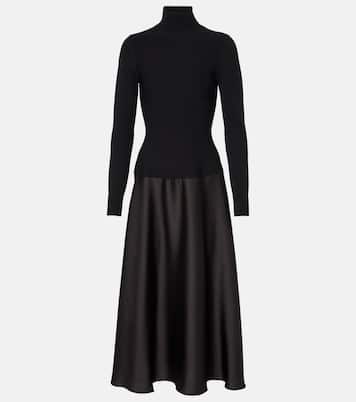 Abito midi Frances in maglia e raso | Simkhai
