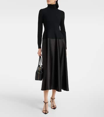 Abito midi Frances in maglia e raso | Simkhai
