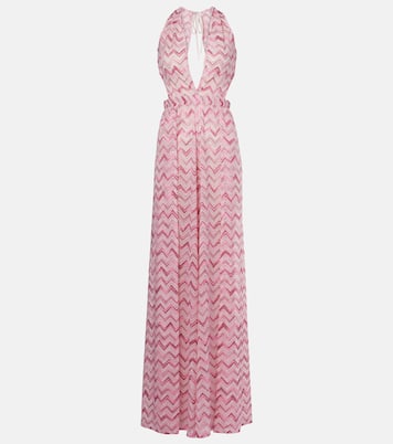 Mono con escote halter en zigzag | Missoni