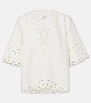 Blusa Shana in sangallo di cotone | Marant Etoile