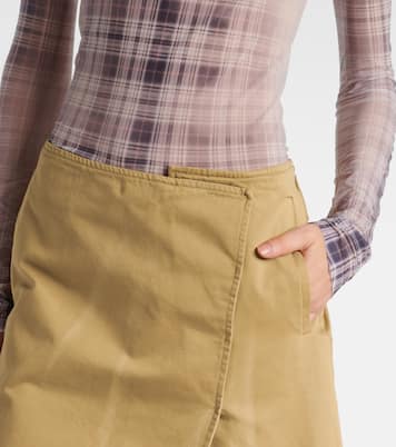 Falda envolvente de sarga de algodón | Acne Studios