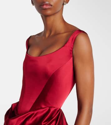 Camille draped crêpe satin bustier gown | Vivienne Westwood