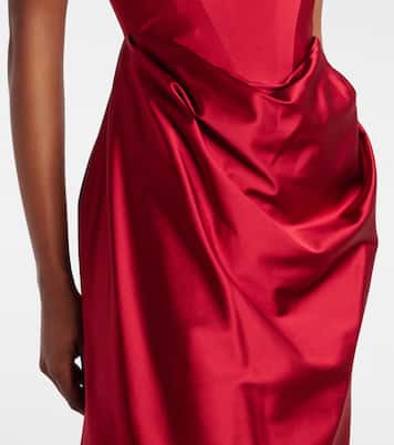 Camille draped crêpe satin bustier gown | Vivienne Westwood