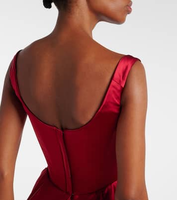 Camille draped crêpe satin bustier gown | Vivienne Westwood