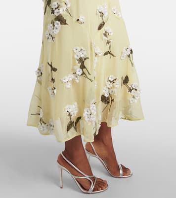 Robe de cocktail à fleurs | Erdem