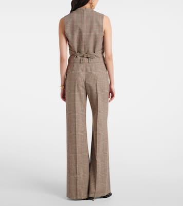 Prince of Wales check wide-leg pants | Chloé