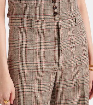 Prince of Wales check wide-leg pants | Chloé