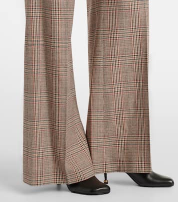 Prince of Wales check wide-leg pants | Chloé
