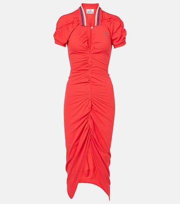Abito midi Pulling in cotone asimmetrico | Vivienne Westwood