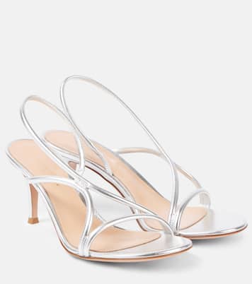 Sandalen Cage 70 aus Metallic-Leder | Gianvito Rossi