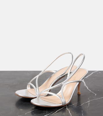 Sandalen Cage 70 aus Metallic-Leder | Gianvito Rossi