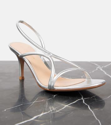 Sandalen Cage 70 aus Metallic-Leder | Gianvito Rossi