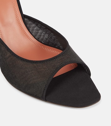 Mules Alexa 95 in mesh | Amina Muaddi