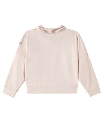 Felpa in pile di cotone con logo | Moncler Enfant